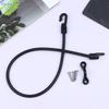 2Sets 18" Marine Boat Fishing Rod Tamer Strap Adjustable Elastic Rope Hook Fixing Buckle Set Deck Mount Connector Canoe Kayak