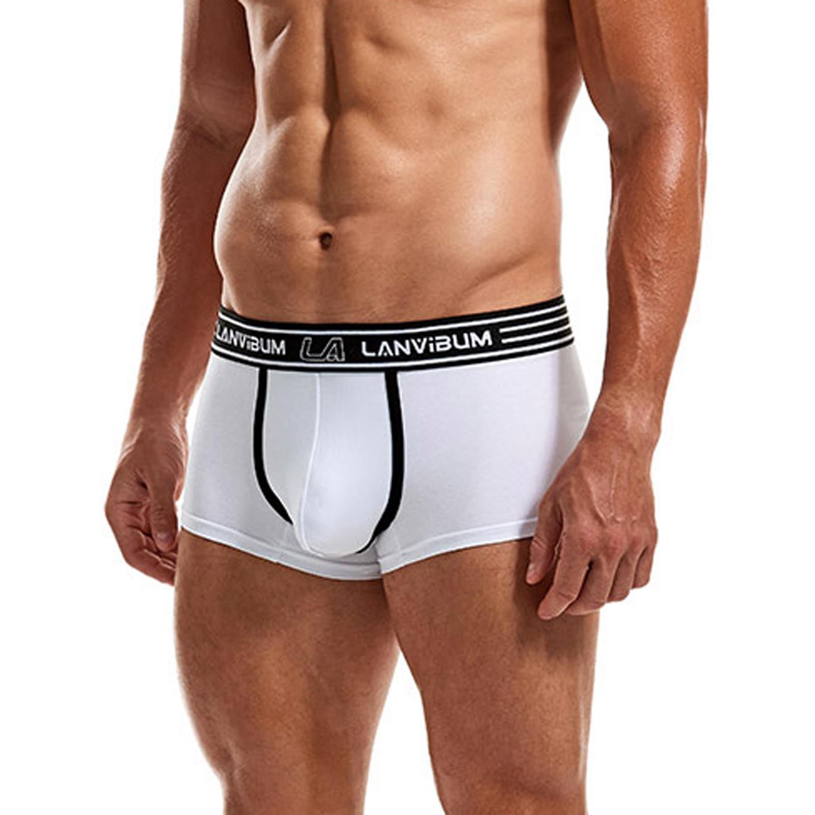 

Мужское нижнее белье, влагоотводящие шелковистые трусы с поясом без мух L белый