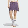 Adidas Originals Cargo Fashion Simple Loose Lace-Up Multi-Pocket Work Skirt Women skirts Dark-Violet KB8963