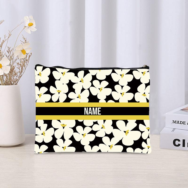 Personalized Full Print Custom Makeup Bag able Women's Products Environmentally Friendly Canvas Travel Storage Bag