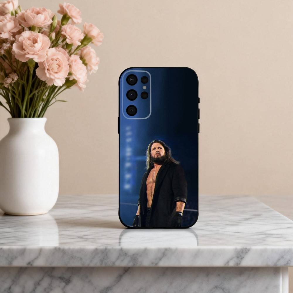 A-Aj Powerful S-Styles-S  Phone Case For Samsung S25,24,23,22,30,21,10,9,Ultra,Plus,Lite,FE,4,5 G Soft Black Case