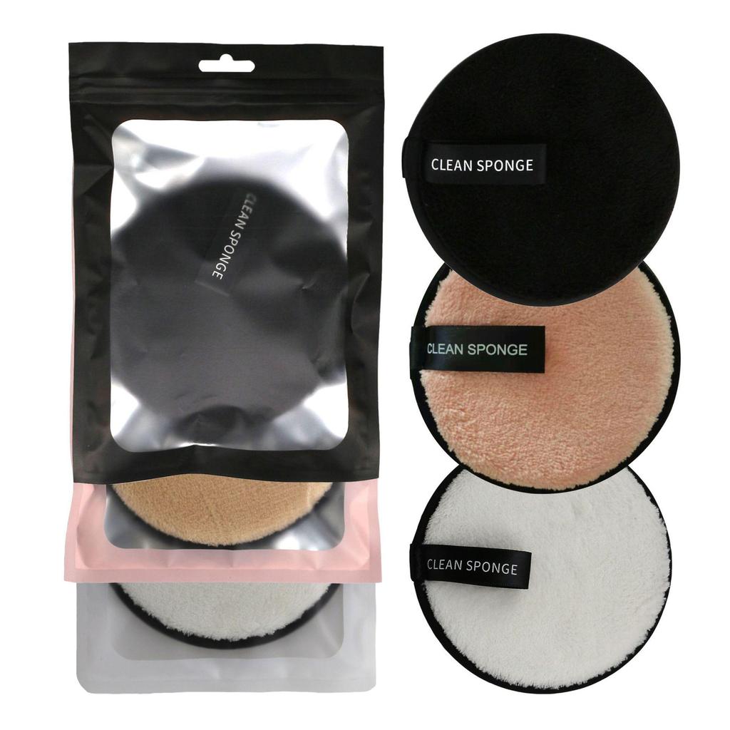 Reusable Lazy Person Cotton Makeup Remover Pads - Clear Water Cleansing Puff