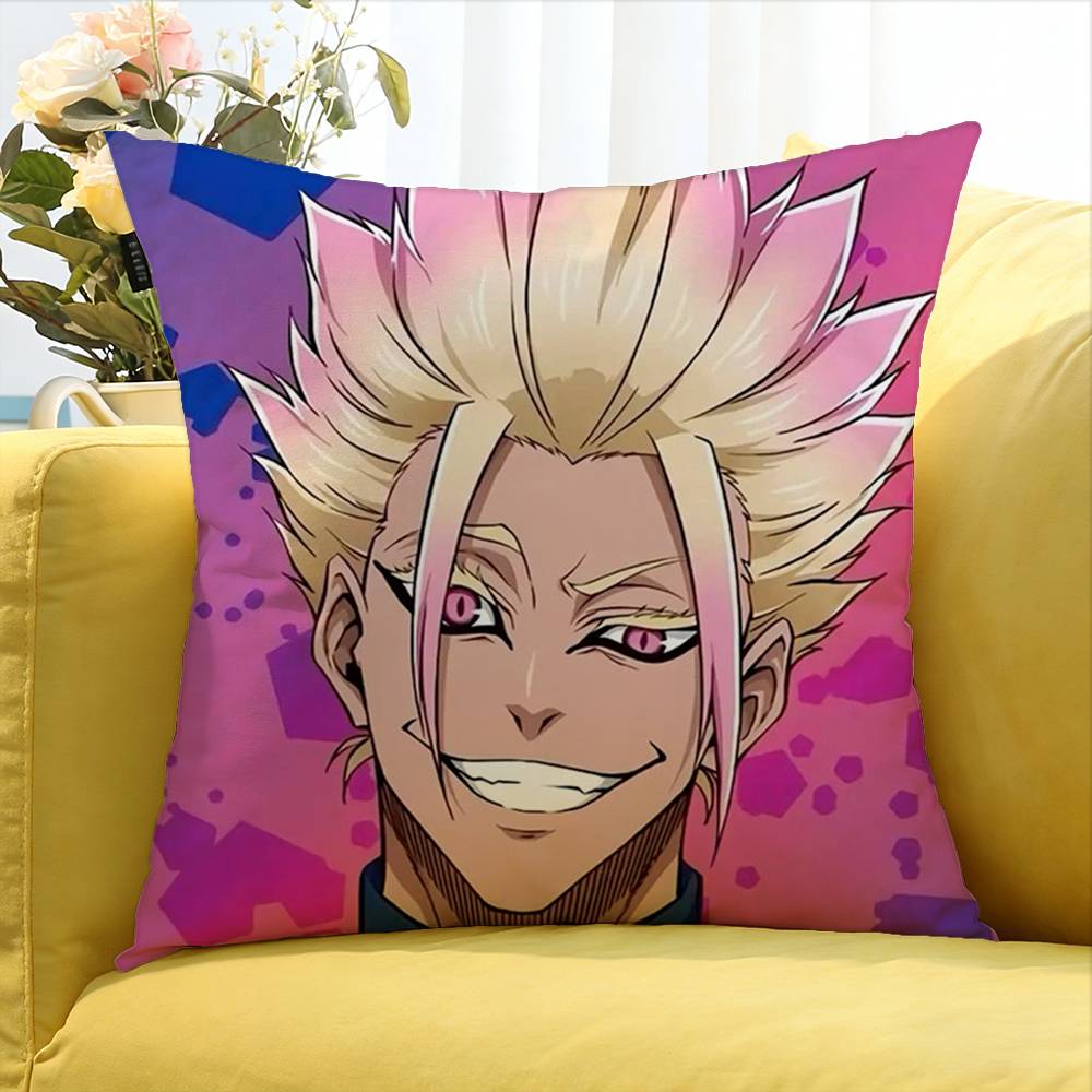 Blue Lock Anime Ryusei Shidou Various Sizes Square Pillow Case For Car Home Bedchamber Decor