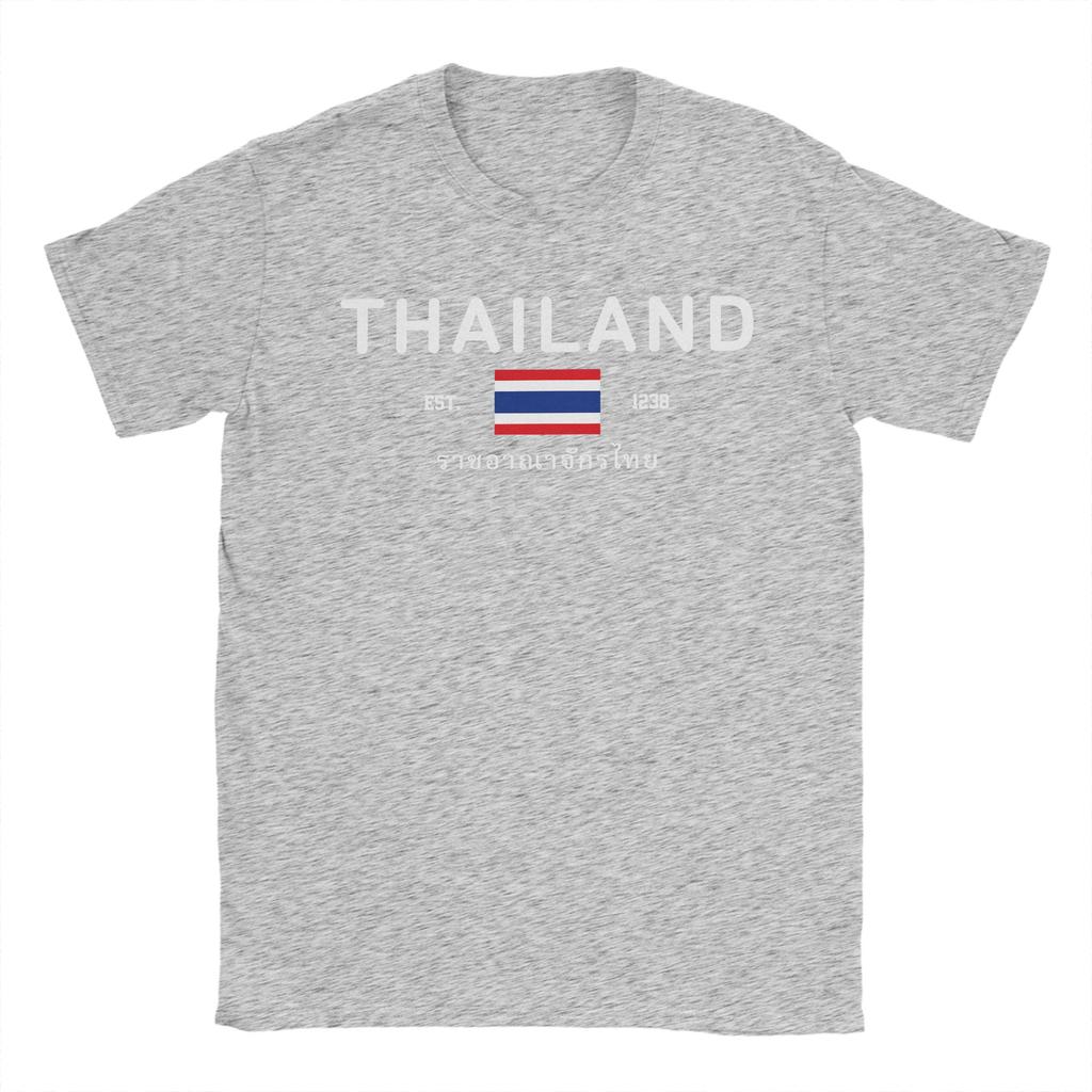 Thailand EST1949 Krung Thep Maha Nakhon Capital Men T Shirts Tees Short Sleeve O Neck TShirts 100 Cotton New Arrival Tops