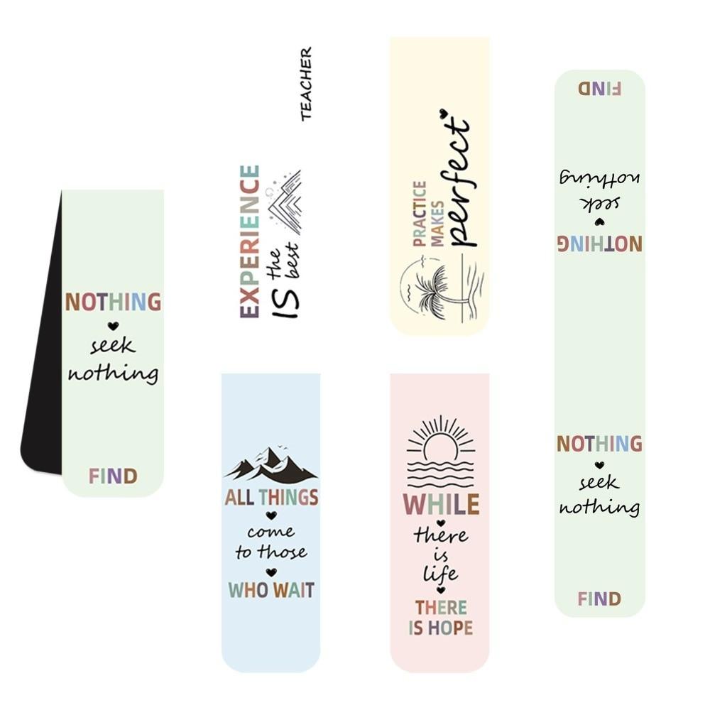 5 Pcs/Set Bible Quote Magnetic Bookmark Set Motivational Bookmark for Reading, Annotation, and Gift