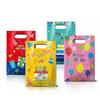50PCS Creative Happy Birthday Gift Bag Multicolor Mixed Pattern Tote Bags Cartoon Cake Baloon Packaging Handbag Party Favors