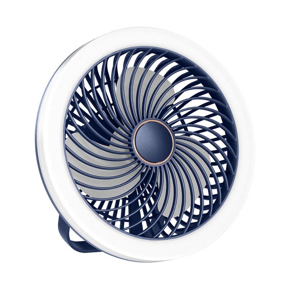 Adjustable Ceiling Fan with LED Lamp Remote Control Portable Air Cooler LED Lantern Fan  Table Top