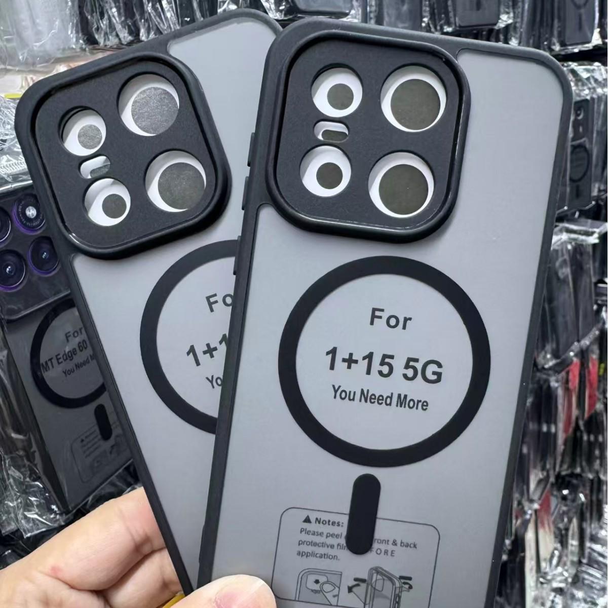 

OnePlus Magnetic Phone Case: Translucent Black for OnePlus 15, Nord CE 5, 13T, and 13R. OnePlus 13R