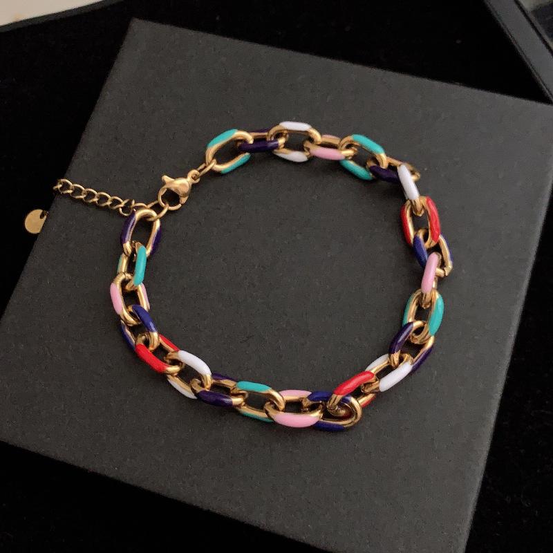 JYL TS Bracelet  Sparrow Stone Bead Style Enhances Charm & Luck Color 19cm+5 long блестящий розовый