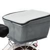 Rear Bike Basket Large Capacity Metal Wire Bicycle Basket Waterproof Rainproof Cover Bag