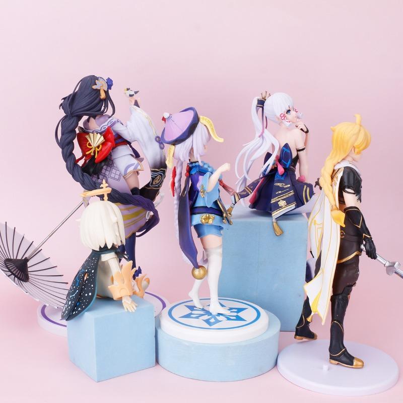 Yuan Shen Figur zweidimensionale Puppe Donner-General miHoYo Spielzeug Paimon schöne Frau Geschenkbox Kerry Paimon