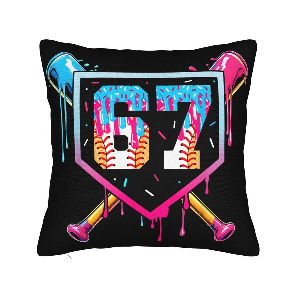 6 7 Christmas 67 Santa  Pillow Cover  Soft Cushion Cover Kawaii Pillow Case For Chair Sofa Home Decor