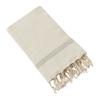 Fouta a Franges Coton Tisse 100 X 200 Cm Ullysse Ecume