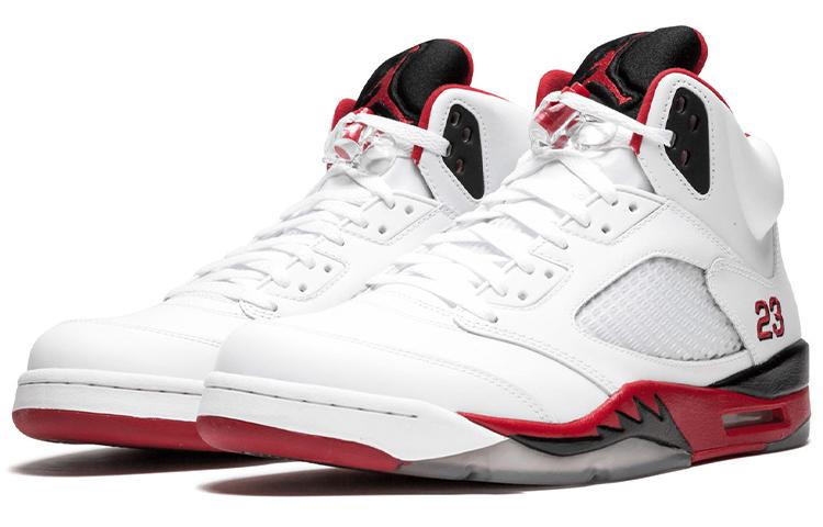 Jordan 5 Retro Fire Red Black Tongue 2013 136027-120