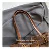 2025 Vintage Texture Tote Bag - Versatile European & American Design, Trendy Casual Women's Underarm Bag