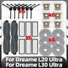 For Dreame L20 Ultra / L30 Ultra / X20 Pro Robot Vacuum Parts Main Side Brush HEPA Filter Mop Pad Dust Bag Spare Accessories