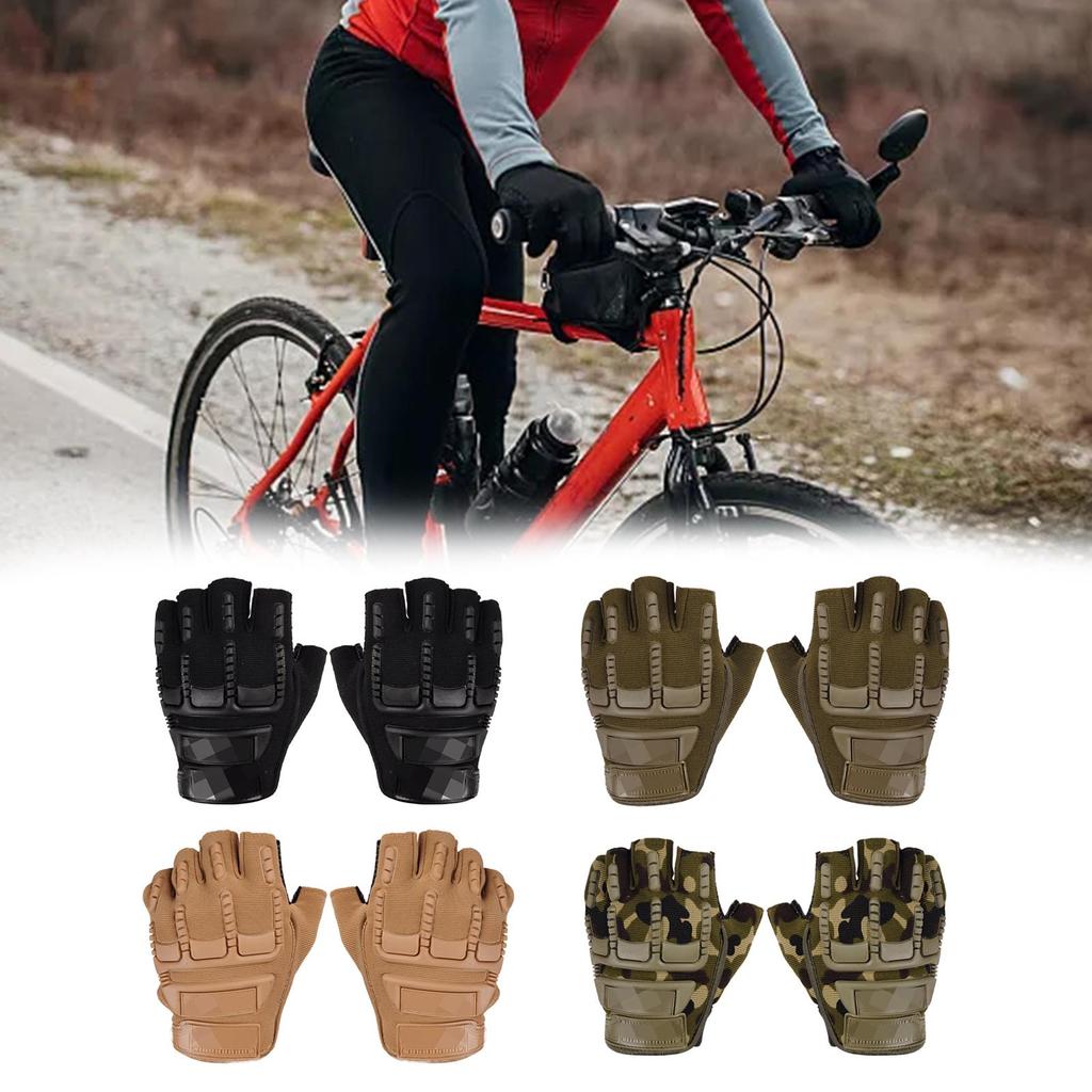 Half Finger Gloves Fingerless Gloves Comfortable Bike Gloves Gym Gloves for Running Driving Outdoor Activities Men Adults