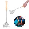 Stainless Steel Mini Wooden Handle Mix Shrimp Bait Shovel Fishing Tackle for Fisherman