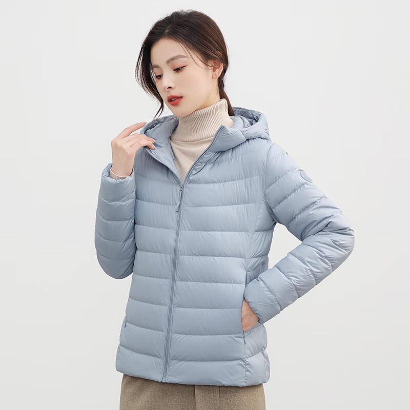 YAYA Women's Lightweight Hooded Down Jacket