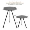 Outdoor Folding Round Table Adjustable Height Small Folding Camping Table
