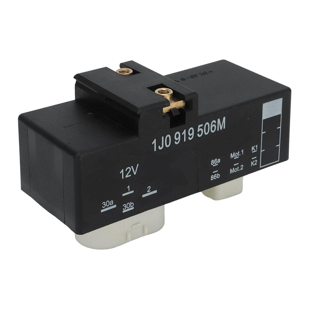 12V Relay, Radiator Cooling Fan Relay, 12V Relay, Cooling Fan Control Module Relay, Electric Fan Relay Kit 1J0919506M 12V ABS