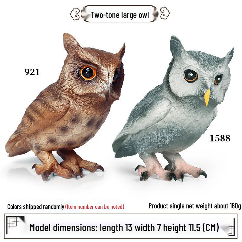 Children's Animal Simulation Toy Set: Eagle, Falcon, Secretary Bird, Owl Figurines