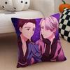 Y-Yuri On Ice Pillow Case Anti-dustmite Pillowcase Invisible Zipper Silky Short Plush Sofa Cushion Cover