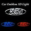 Car LED Emblem Light for Logo Mustang Fusion Transit Focus Mk2 Mk3 Mondeo Fiesta Mk6 Ranger Kuga Explorer Badge Accessories
