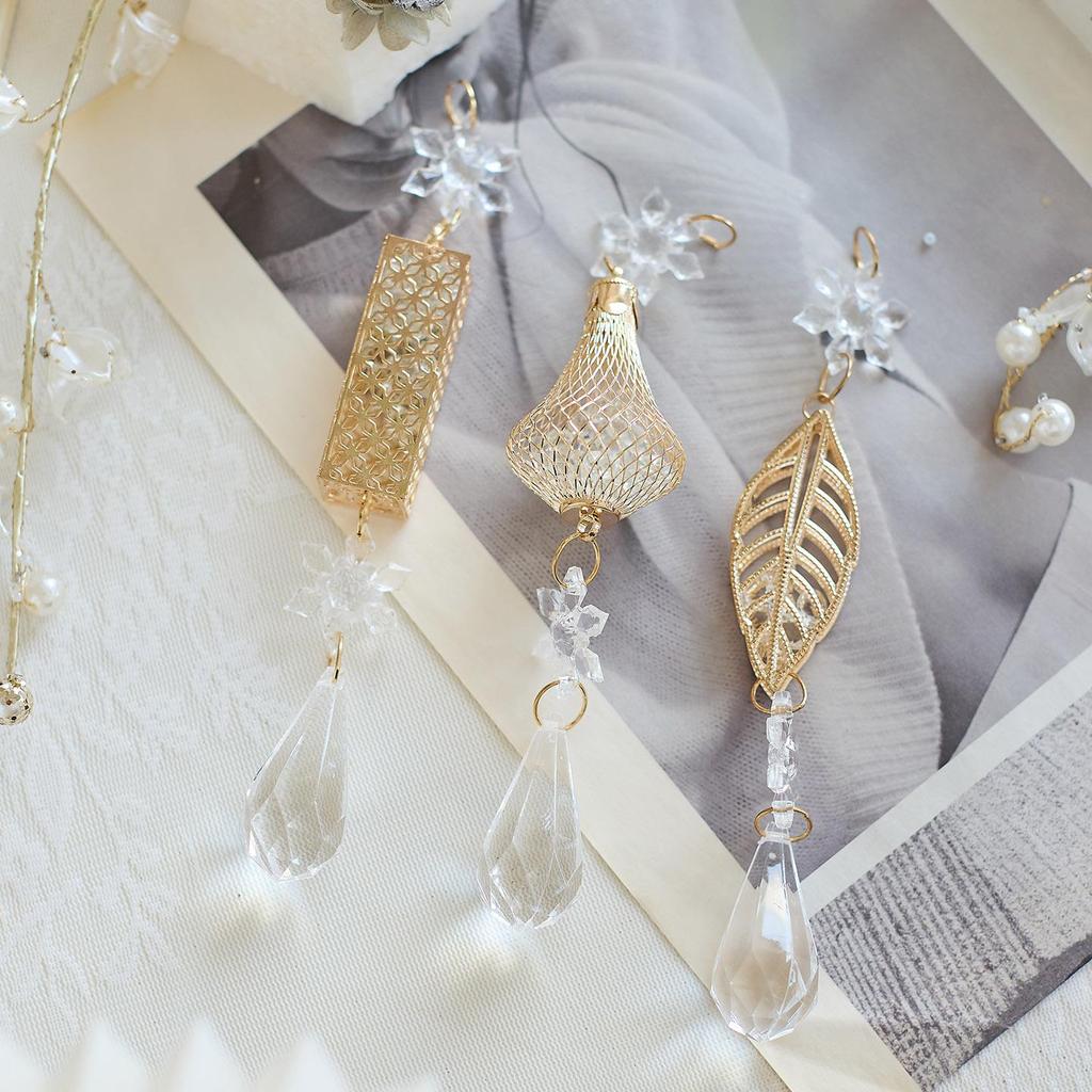 New Acrylic Christmas Tree Ornaments with Metal Hanging Strings