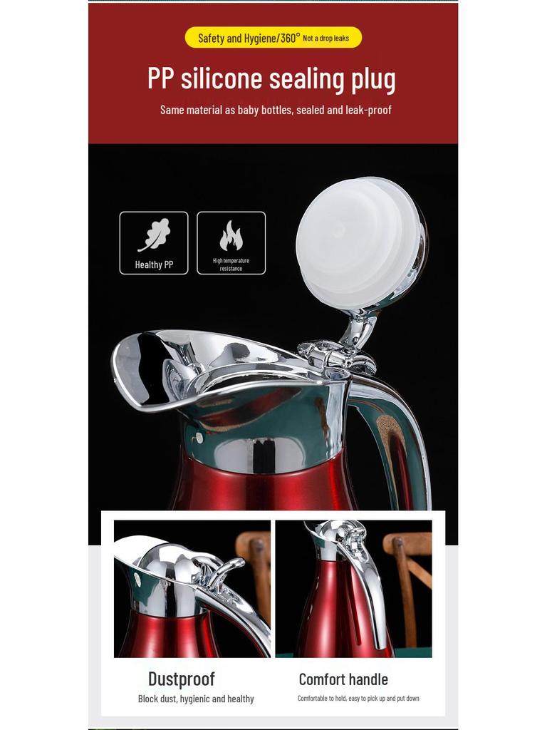European Style 2L Vacuum Insulated Stainless Steel Thermos Coffee Pot