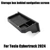For Tesla Cybertruck 2024 2025 Center Console Storage Box Screen Rear Storage Box Expands Waterproof Car Interior Accessories