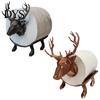 Tissue Dispenser 3D Printed Elk Toilet Paper Holder, Stable Base Bathroom Roll Durable Stand Dispenser, Waterproof PLA Decorative Towel Storage,