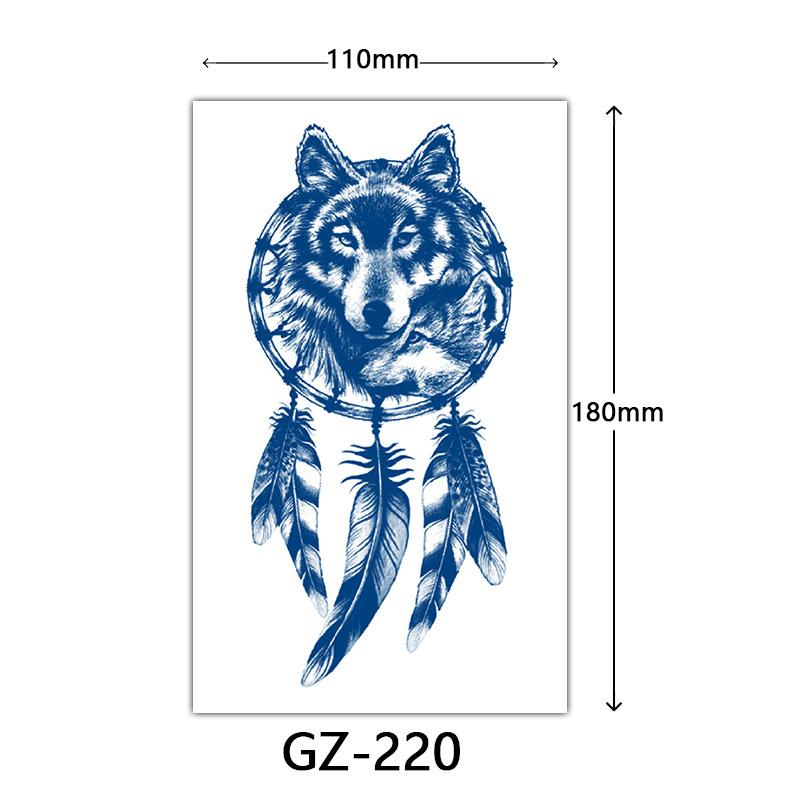 Herbal Semi-Permanent Tattoo Sticker, Semi-Permanent Tattoo Sticker, Anti-Rub, Anti-Sweat Tattoo