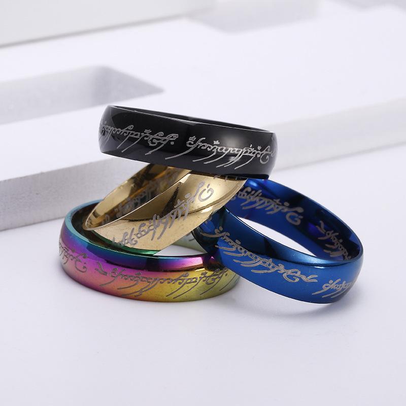26 Cross-border explosive rings, the same Lord of the Rings wish independent station Amazon hot-selling retro rings