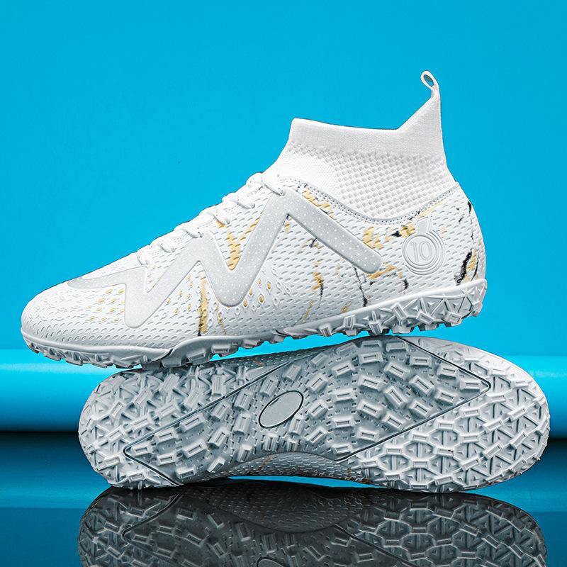 Grass new sports student adult training youth sports shoes women's outdoor high-top football shoes men's