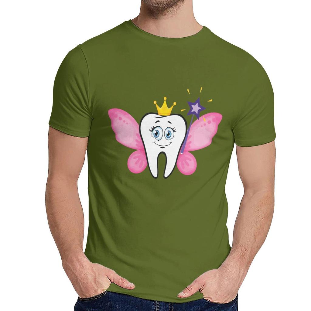 Design Cute Tooth Fairy Dentist Dental Dentistry Hygienist T Shirt Man Summer Cool Man 100