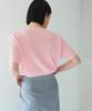 Titibait Half Sleeve Cable Knit ADW19092 Free Pink Women's