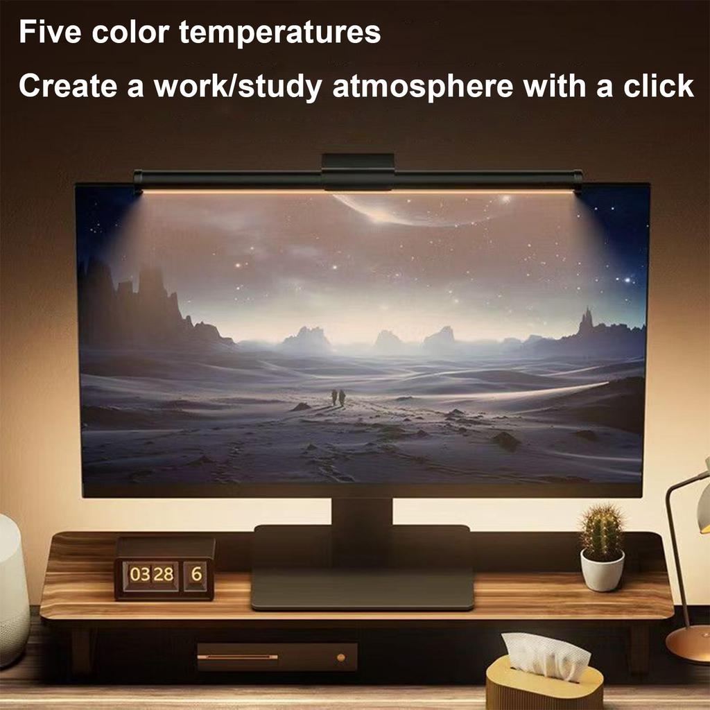 Computer Light Bar 3 Colors Adjustable Lamp Anti-Glare Screen Desk Light Bar For Table Dorm Office College Workbench Home