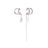 Asymmetrical Chain Tassel Ear Clip for Non-Pierced Ears - Women's Unique Cold Style High-End Simple Earrings