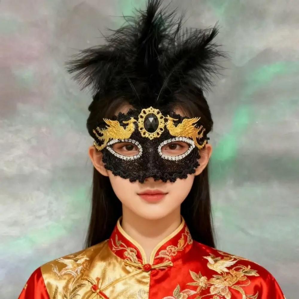 Venetian Party Mask Lightweight Party Mask Feather Mask Colorful For Ball Costumes Christmas Halloween