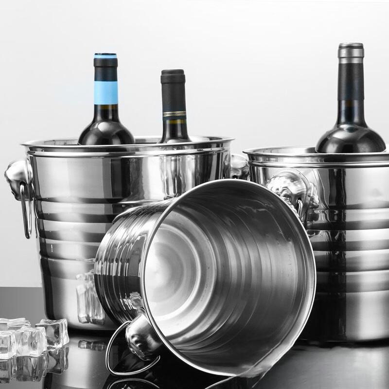 Zhaoran Stainless Steel Thickened Ice & Champagne Bucket