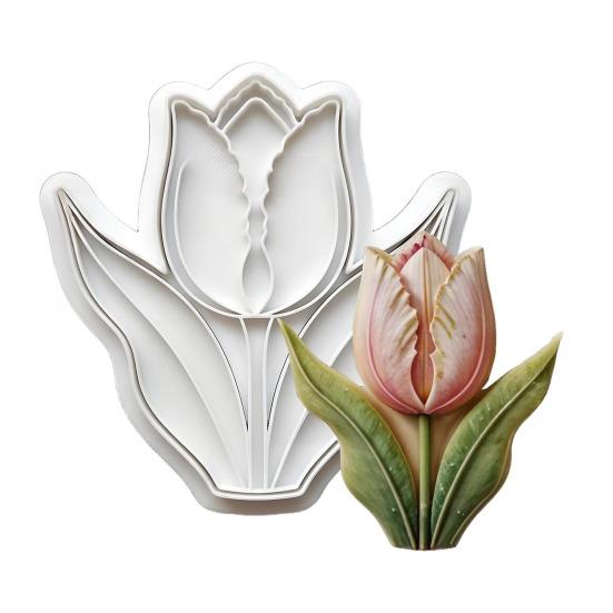

Flower Cookie Cutter Sunflower Rose Tulip Shape Biscuits Molds for Baking Fondant Pastry Biscuit Clay DIY Molds Gifts for Mother s Day Valentine s Day A