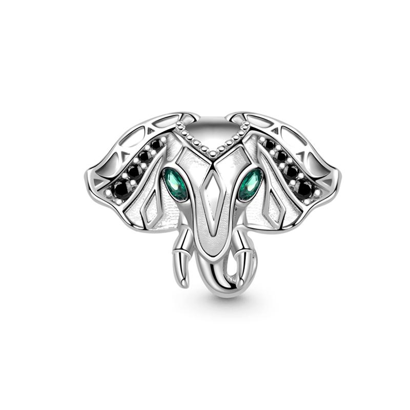 Elefanten-Serie Charm-Perlen Glückselefant Blauer Murano-Glas-Elefant Passend für Original-Armbänder DIY Schmuck Geschenke