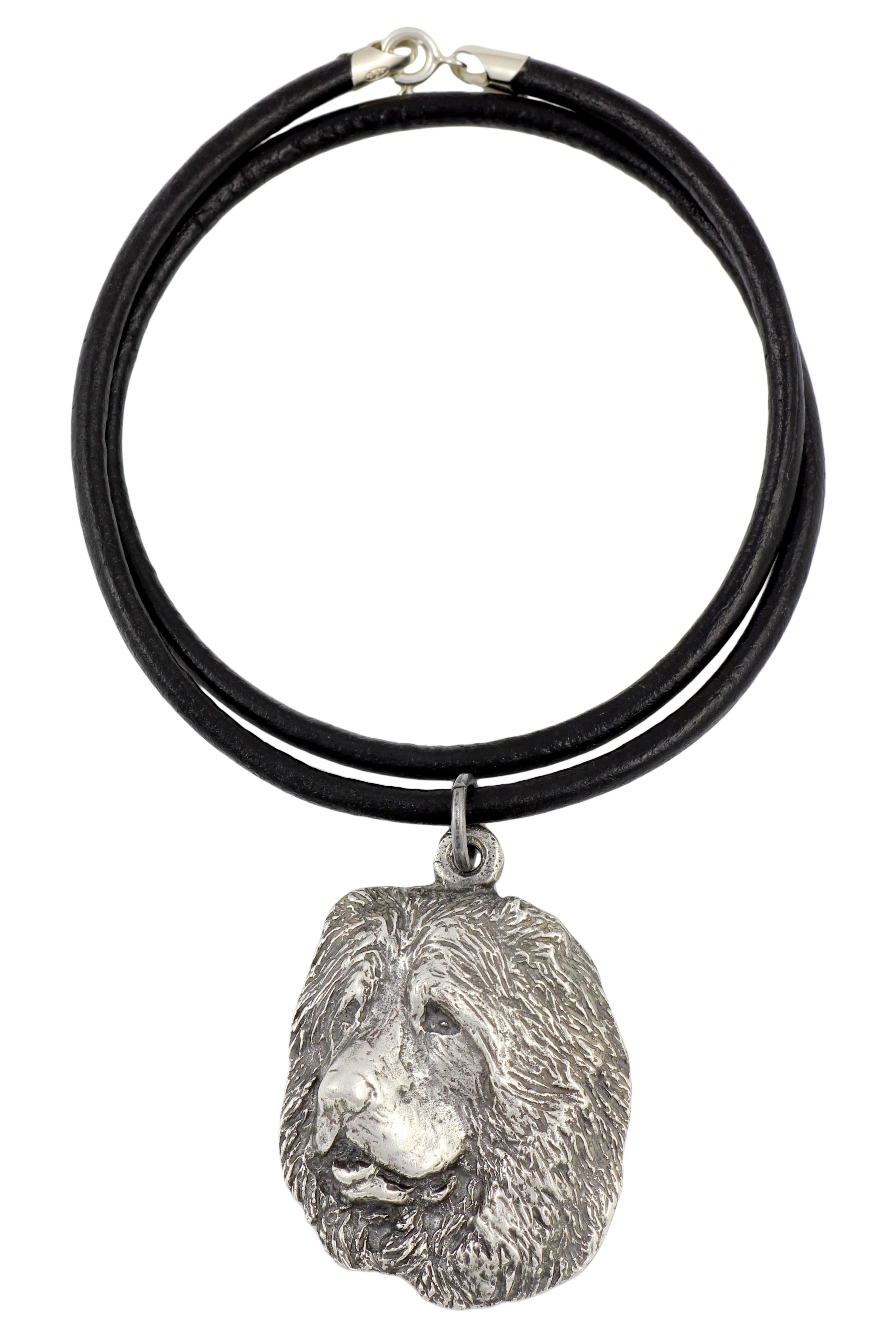 

Caucasian Shepherd Dog, Caucasian Ovcharka - Necklace with dog, silver-plated pendant for dog fan, unique jewelry by Art-Dog brand