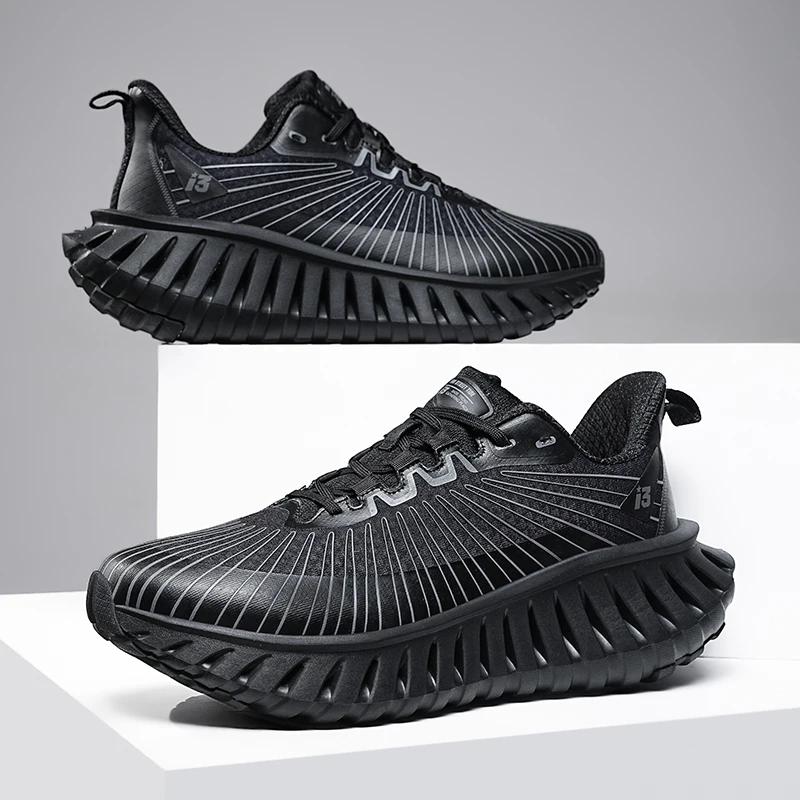 

MAEDEF Мужские кроссовки Легкие удобные кроссовки для мужчин Дышащие сетчатые кроссовки для бега Спортивная обувь Повседневная спортивная обувь 46 чёрный