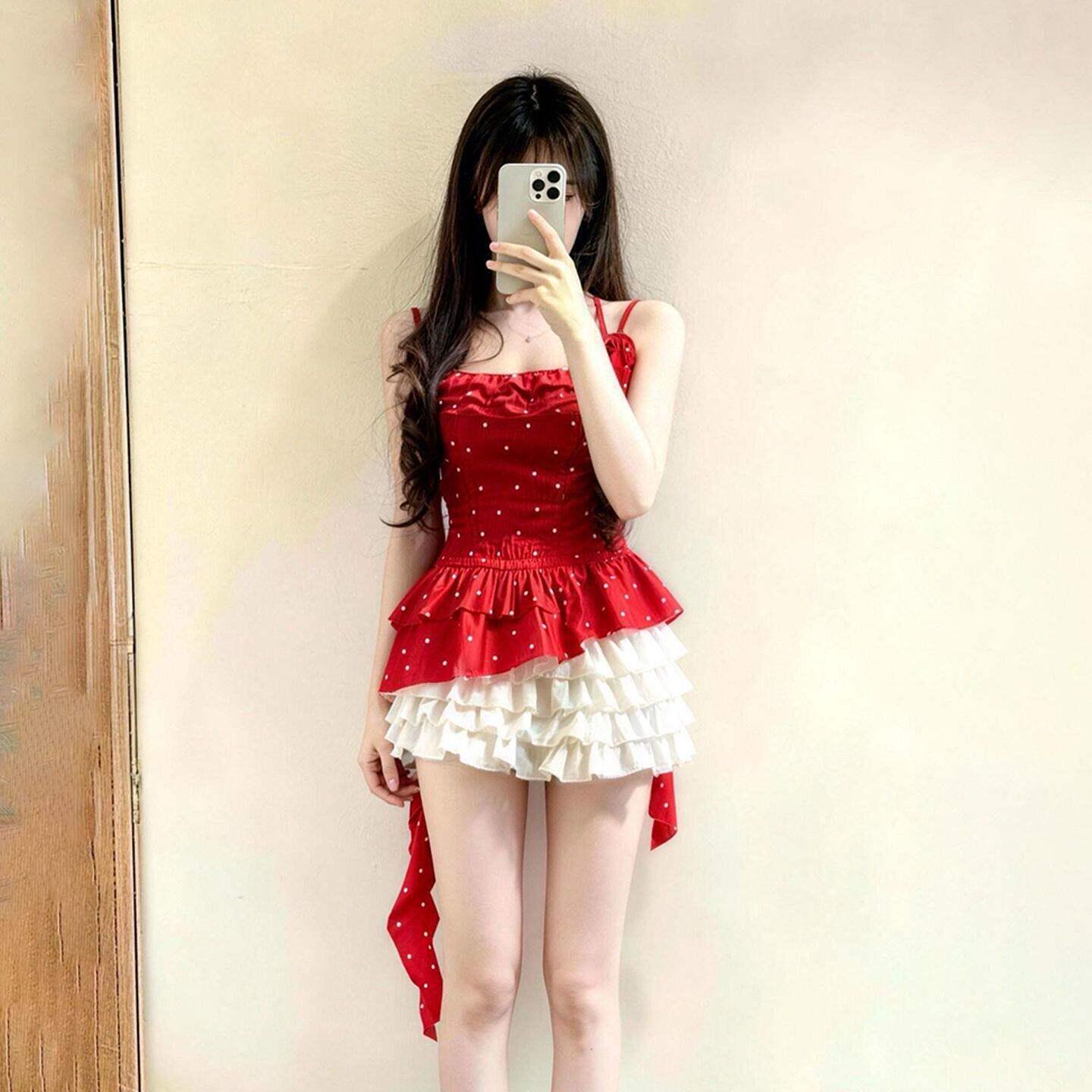 French Chic Camisole and Skirt Set: Slimming Summer Two-Piece for Women Small