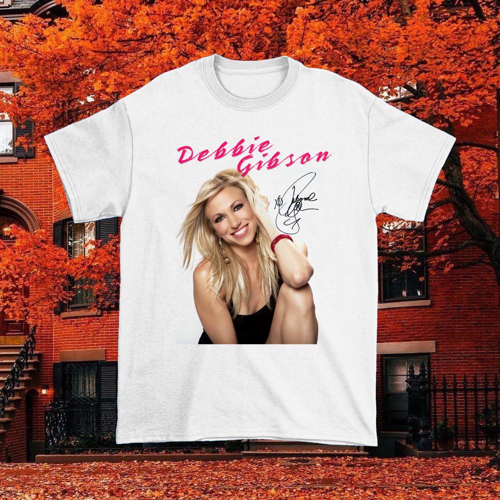 Debbie Gibson Signature Short Sleeve White All Size Unisex Shirt Unisex T-Shirt XL
