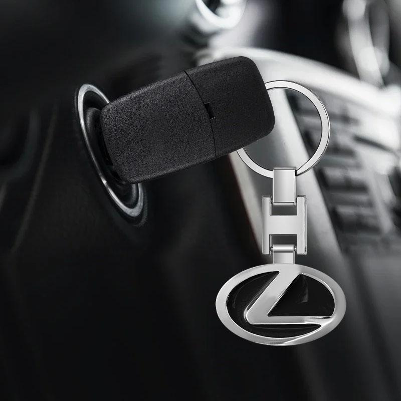 1Pcs Car Keychain Zinc Alloy Key Ring Accessories for Lexus 250 300 RX 300 350 US 200 GX 400 460 LX GS450H GS350 ES 350 300H NX300