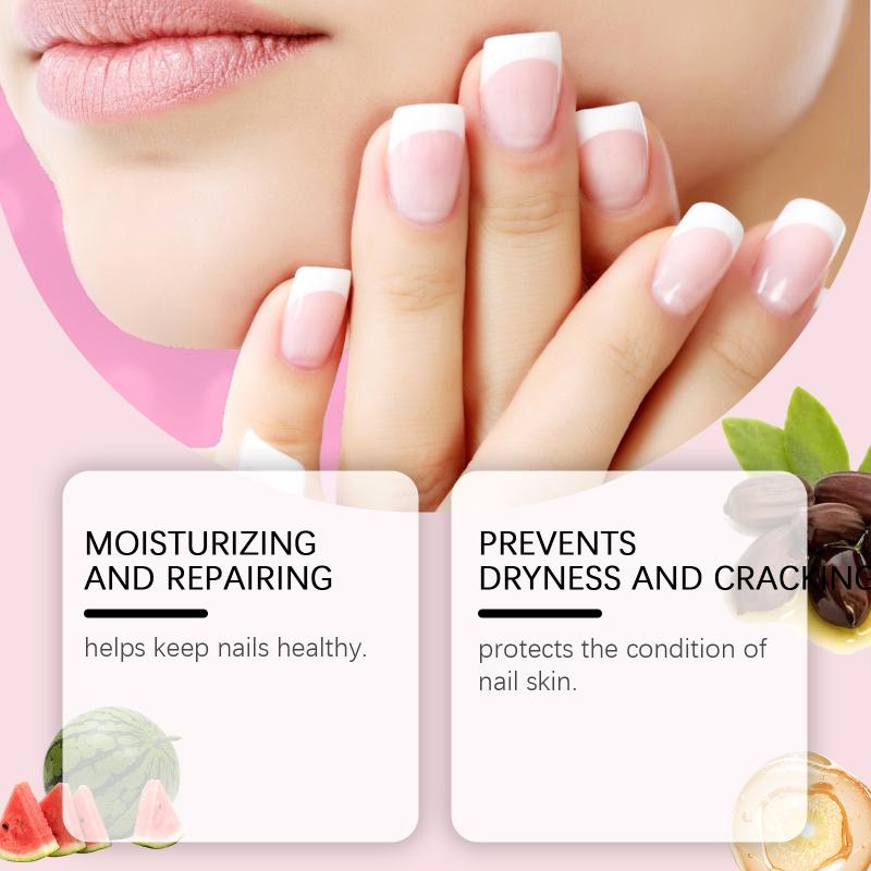Nourishing Watermelon Nail Oil Moisture Repair for Brittle Nails Daily Moisturizing Hand Care Softening Nail Surface Solution