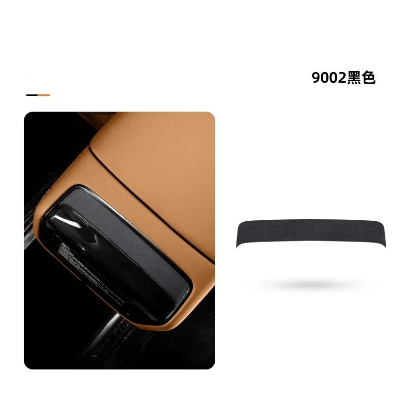 Italian Suede Interior Stickers for ZEEKR 9X 2025 2026 Car Door Window Lift Decal Air Outlet Frame Trim Strip Center Dash Panel